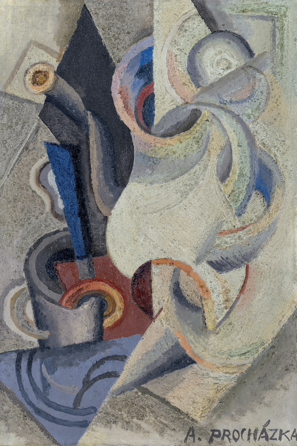 Antonín Procházka: Zátiší s kávovou konvicí, 1915