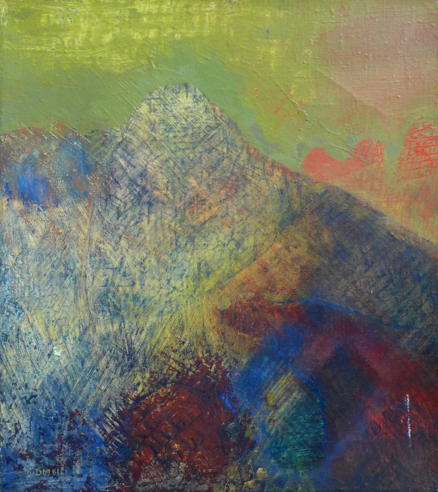 Daisy Mrázková: Monte Rosa, 1981, olej na plátně, 39 x 35 cm cena: 61 000 Kč, Artkunst 9. 11. 2020