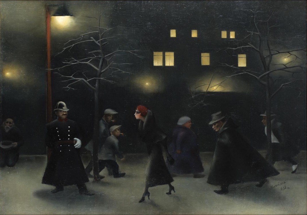 Milada Marešová: Noc, 1932,  olej na plátně, 51 x 71 cm, cena: 1 080 000 Kč, 1. Art Consulting 28. 3. 2021