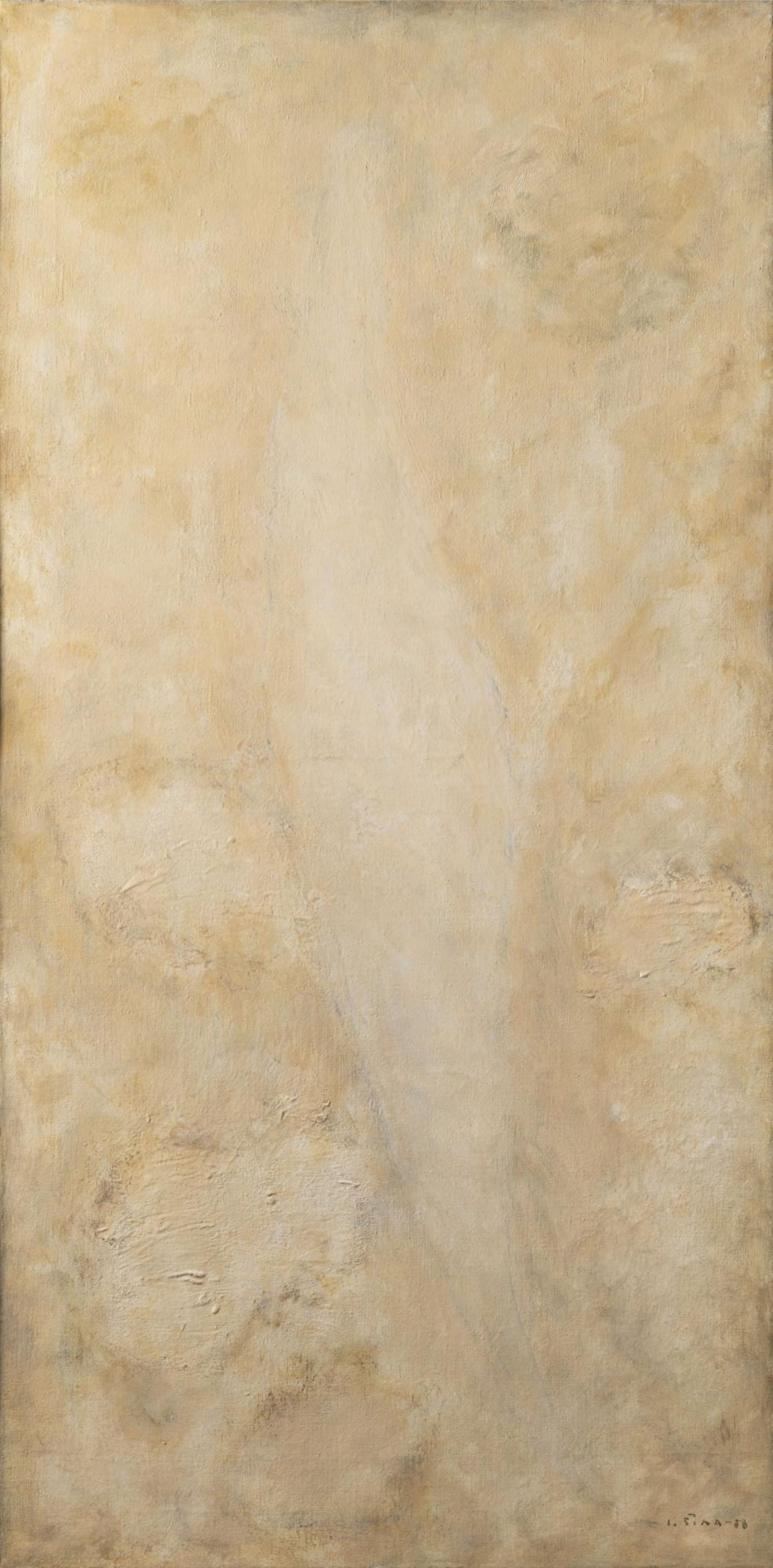 Josef Šíma: Midi le just (Poledník), 1958, olej na plátně, 110 x 55 cm, cena: 8 060 000 Kč, Arthouse Hejtmánek 14. 12. 2021