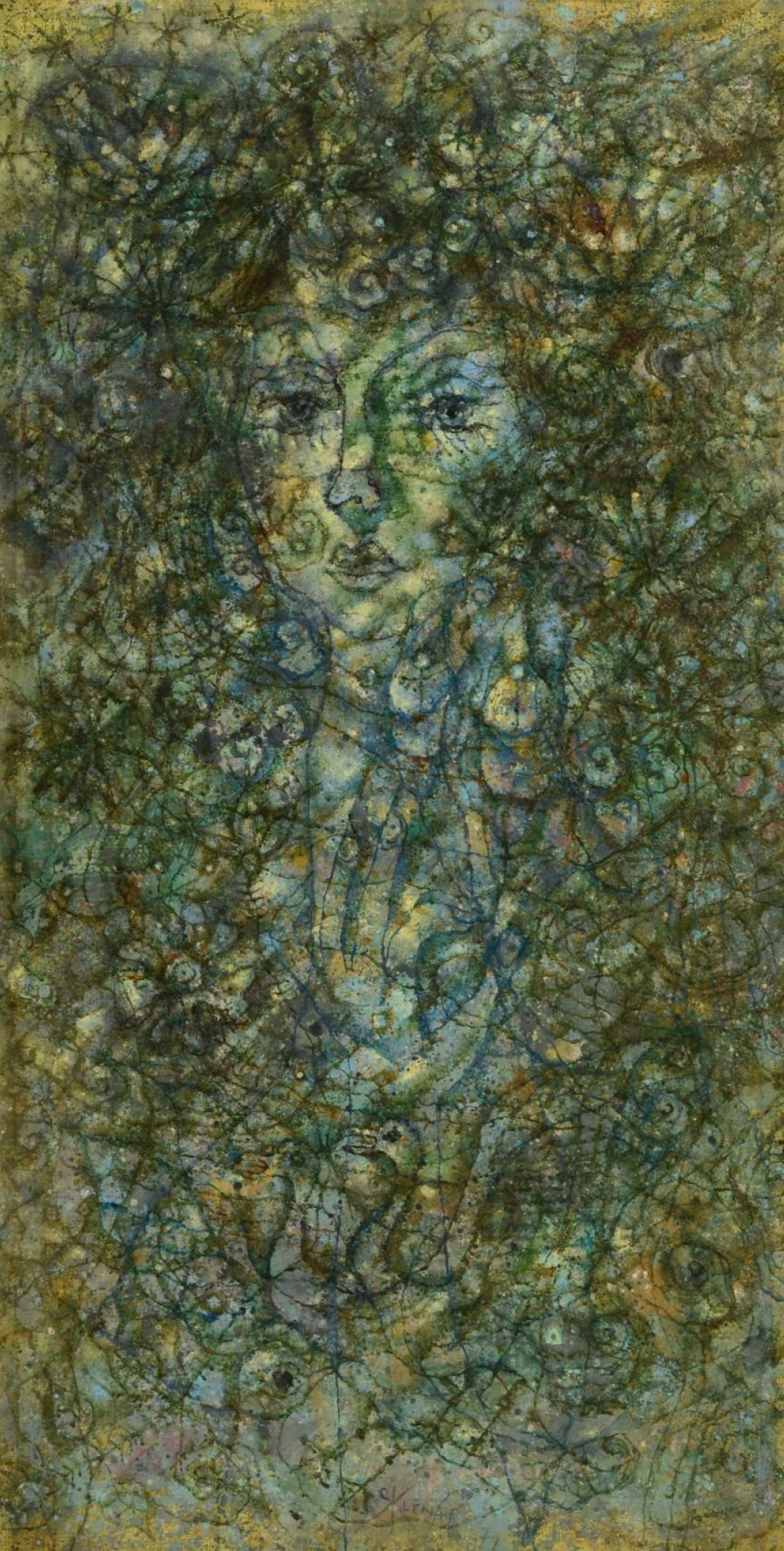 Zdeněk Sklenář: Poesie, 1977, olej na plátně, 99,5 x 53 cm, Aukční dům Zezula 28. 5. 2022, cena: 6 840 000 Kč 