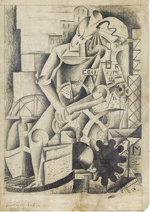 František Foltýn: Imperialismus / 1925 - 26 / tužka na papíře / 43,9 x 31,2 cm
