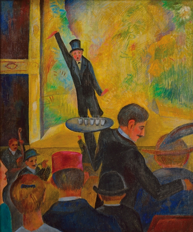 Otakar Kubín: Music Hall Bobino / 1910 / olej na plátně / 87 x 73 cm / sbírka dr. Čeřovského