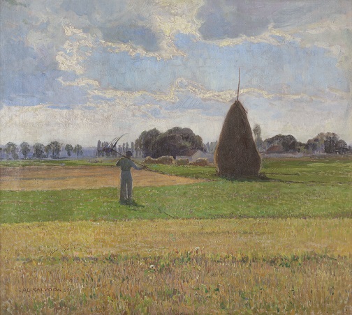 Alois Kalvoda: Na konci léta / 1899 / olej na plátně / 63 x 70 cm / Sýpka 23. 2. 2014