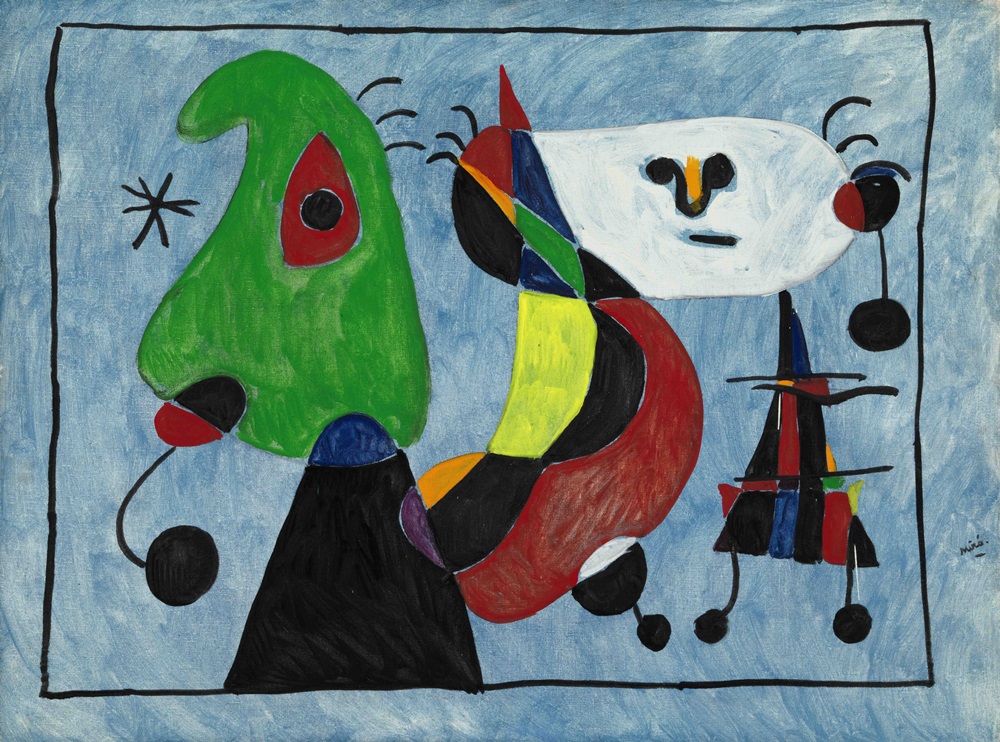 Joan Miró: Sans titre / 1947 / 91,5 x 121,7 cm / předaukční odhad: 4 – 6 000 000 USD / Sotheby´s