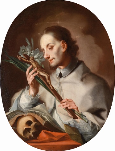 Ignaz Stern: Sv. Jan Nepomucký adoruje krucifix / po 1729 ? /olej, plátno / 96 x 73,5 cm / odhad 4 – 6 000 EUR / Dorotheum Vídeň 24.6.2014