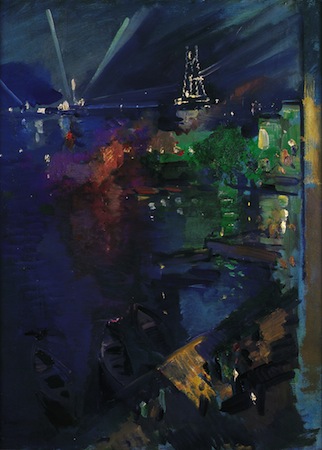 Konstantin Korovin: Eiffelova věž v noci / 1924
