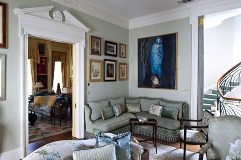 Interiér domu Roye a Mary Cullenových v Houstonu / foto Prague Post
