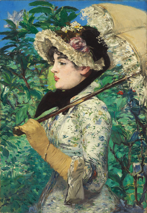Éduard Manet: Jaro / 1881 olej na plátně / 74 x 51,5 cm / Christie‘s 5. 11. 2014 65 125 000 USD