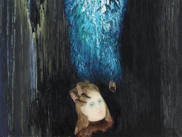 Marie Čermínová - Toyen: Poselství lesa / 1936 / olej na plátně / 160 x 129 cm / Sotheby`s 12. 11. 2014