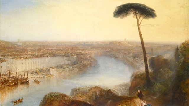 J.M.W. Turner: Řím z hory Aventine / 1835 / olej na plátně / 92,7 x 125,7 cm / Sotheby’s 3. 12. 2014 / 15 -20 milionů GBP