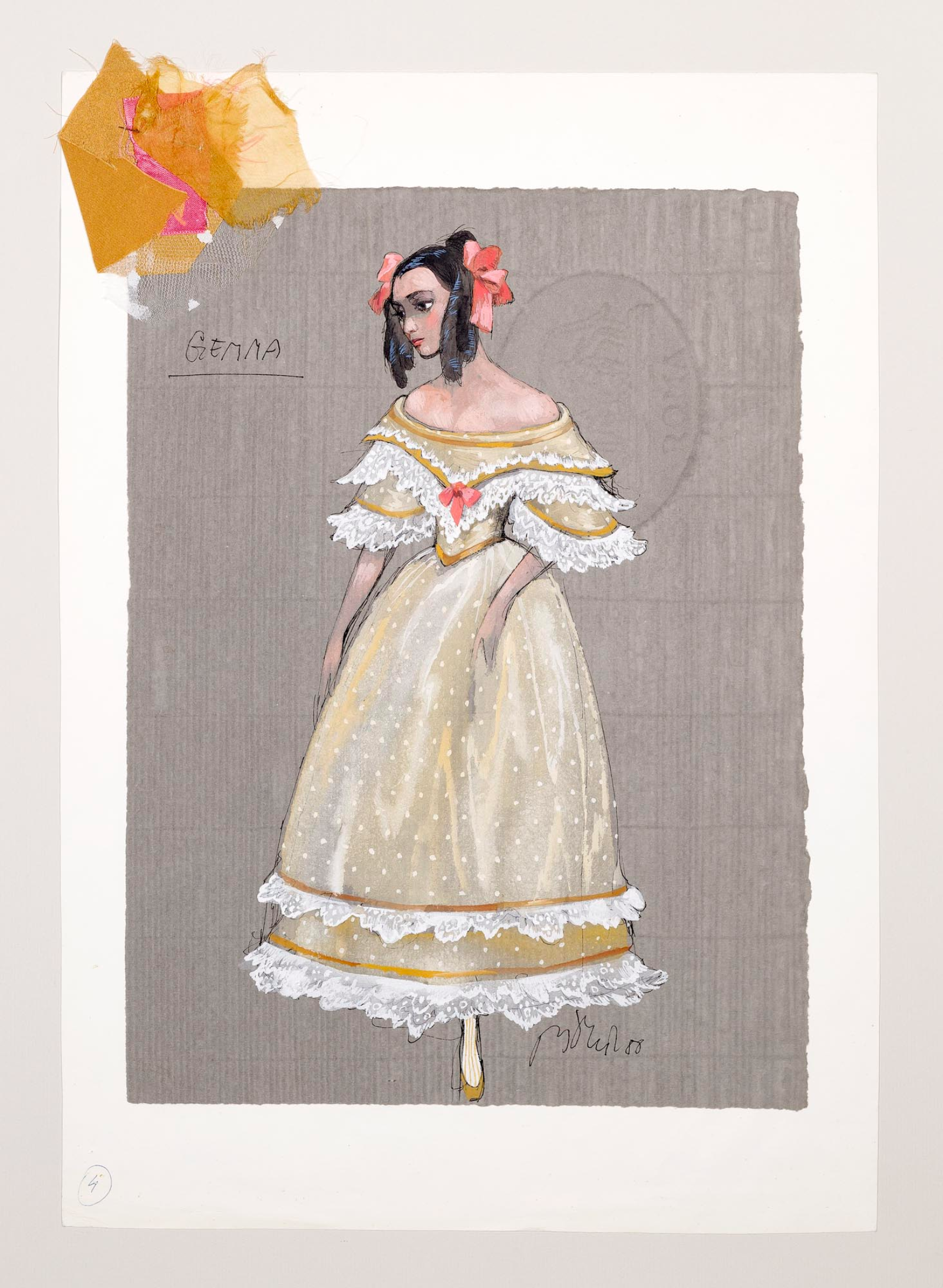 Kostýmní návrh ke snímku Valmont