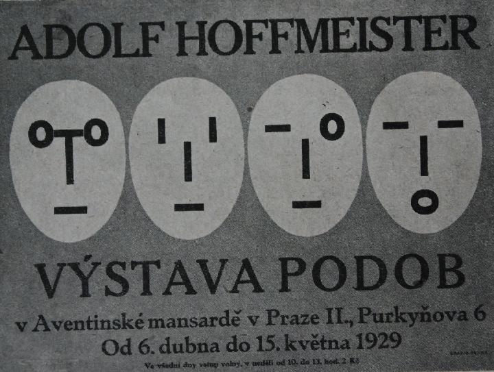 Adolf Hoffmeiser - Výstava podob / 1929