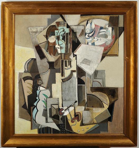 Emil Filla: Malíř / 1920-21 / olej a písek na plátně / 98 x 90 cm